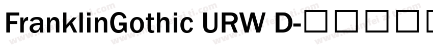 FranklinGothic URW D字体转换